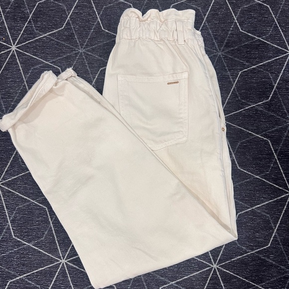 Zara BAGGY PAPERBAG JEANS - Picture 5 of 5